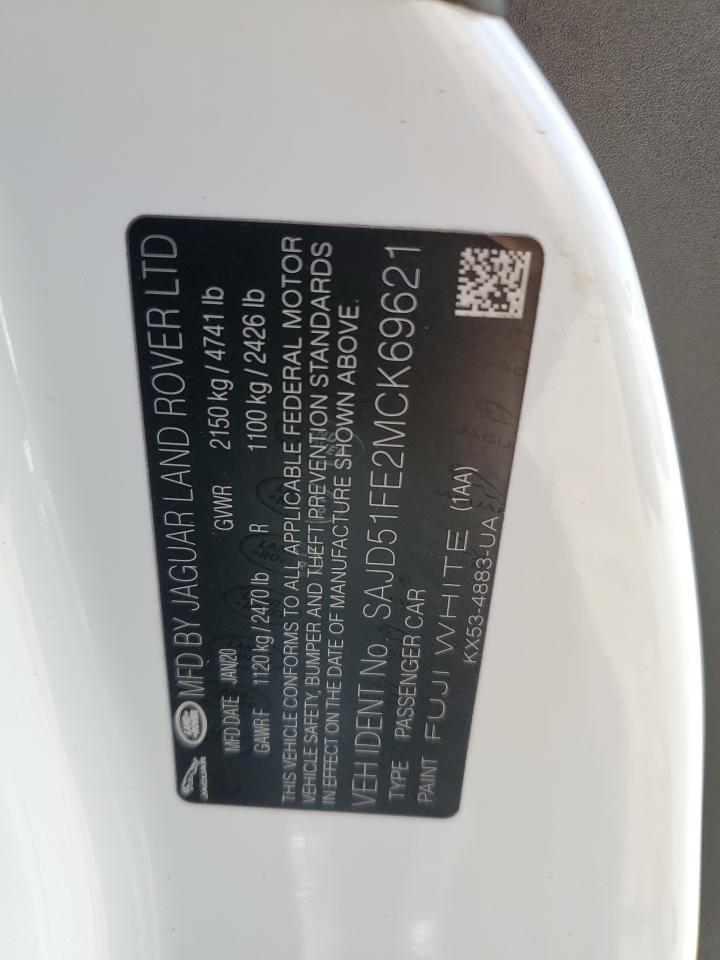 2021 Jaguar F-Type R VIN: SAJD51FE2MCK69621 Lot: 65402625