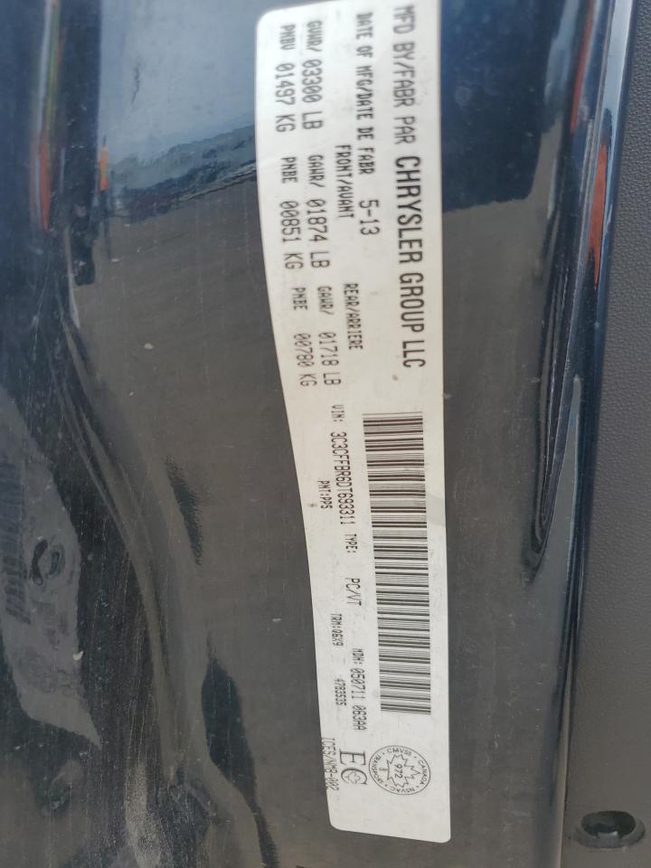 2013 Fiat 500 Sport VIN: 3C3CFFBR6DT693311 Lot: 63098265