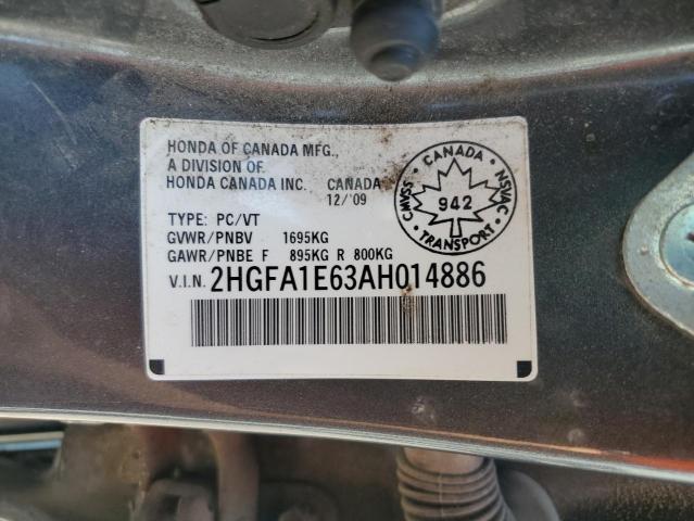 2010 HONDA CIVIC LX-S  