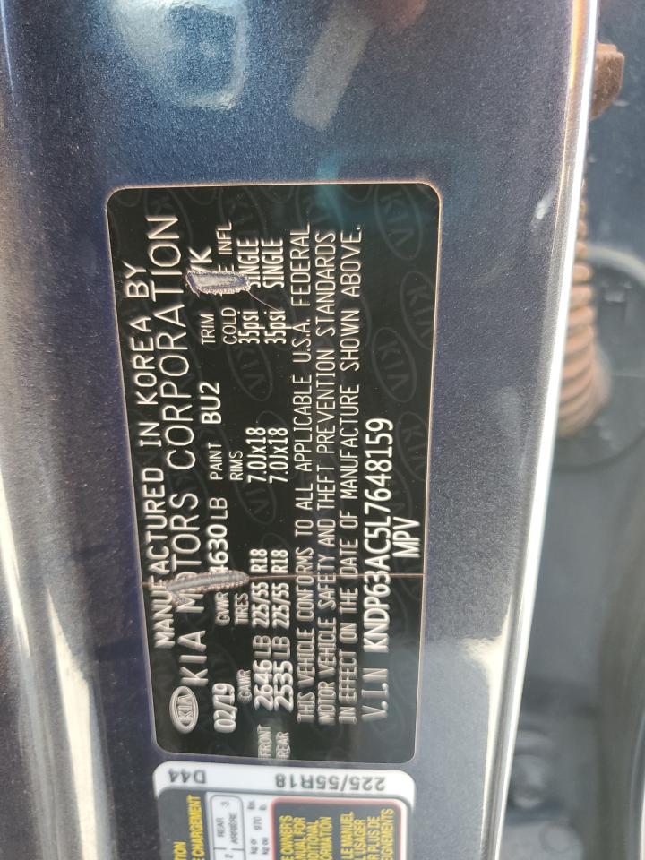 2020 Kia Sportage S VIN: KNDP63AC5L7648159 Lot: 60484065