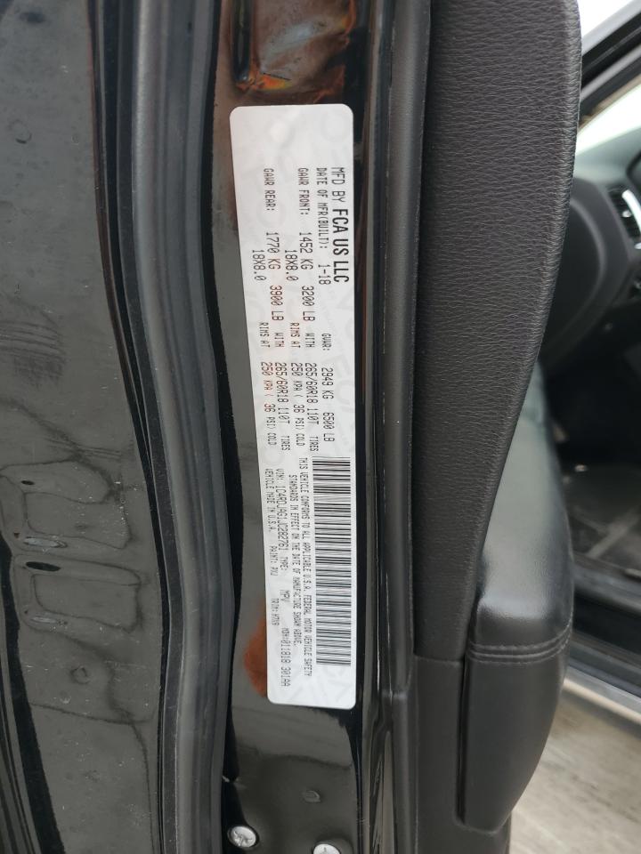 2018 Dodge Durango Sxt VIN: 1C4RDJAG1JC282761 Lot: 65415095