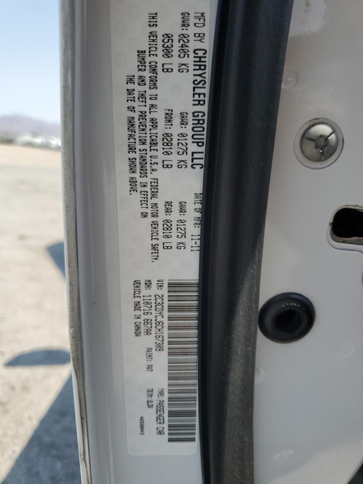 2012 Dodge Challenger Srt-8 VIN: 2C3CDYCJ6CH167309 Lot: 64902735