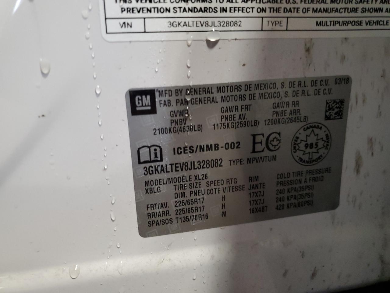 2018 GMC Terrain Sle VIN: 3GKALTEV8JL328082 Lot: 65528475