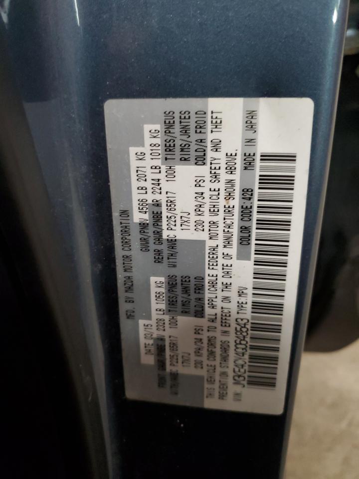 2016 Mazda Cx-5 Touring VIN: JM3KE4CY4G0648543 Lot: 63615165