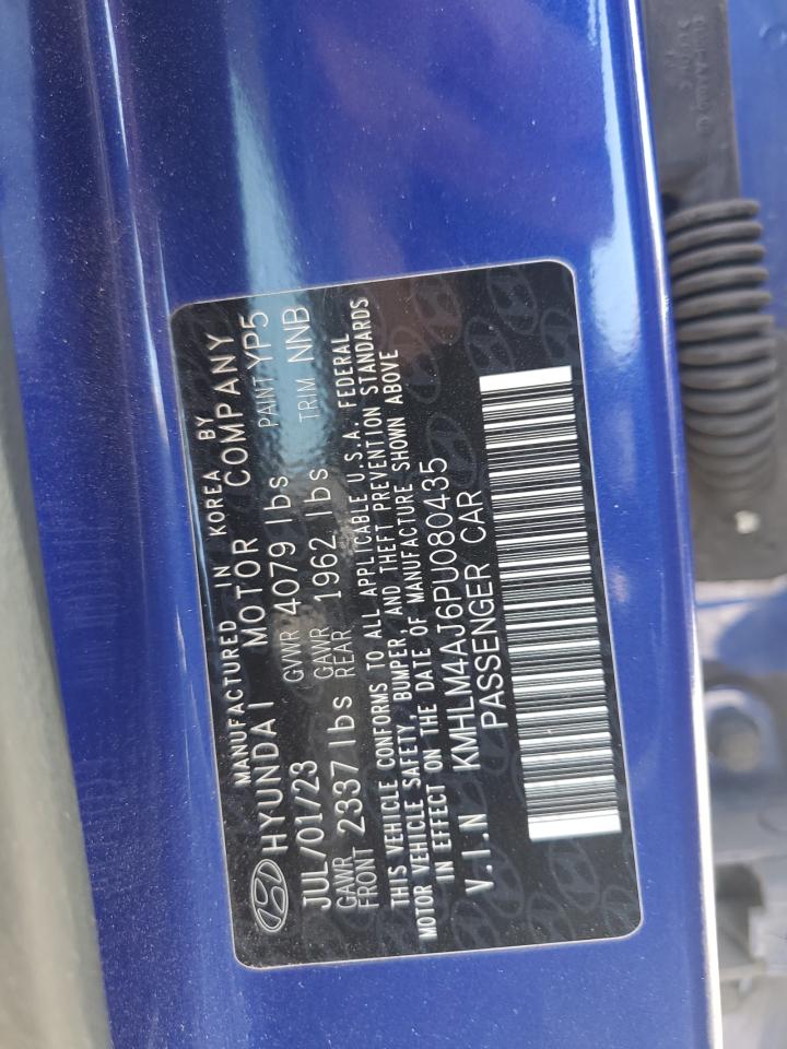 2023 Hyundai Elantra Blue VIN: KMHLM4AJ6PU080435 Lot: 63296115