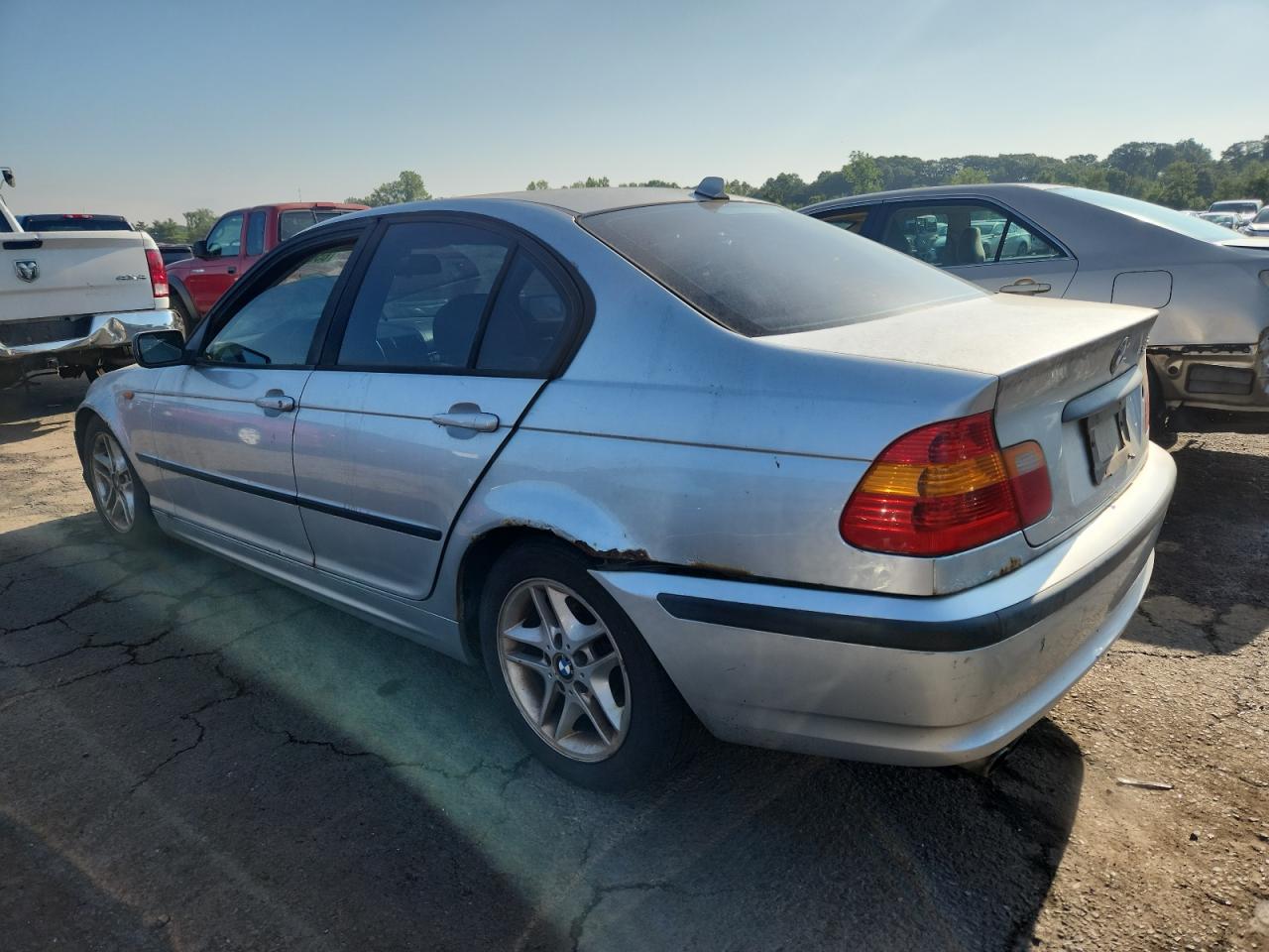 2004 BMW 325 Xi silver null gas WBAEU33494PR12128 photo #3