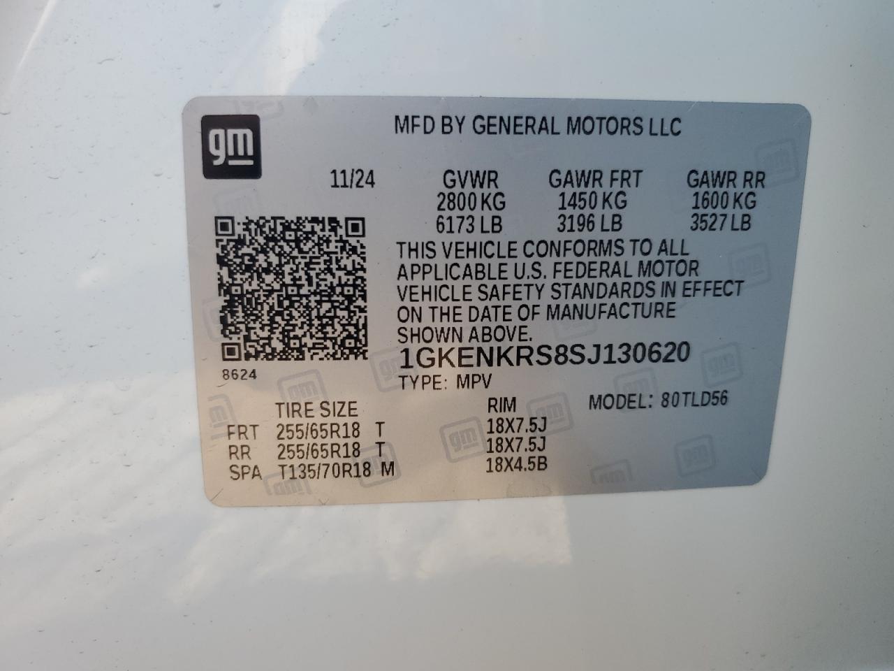 1gkenkrs8sj130620 1GKENKRS8SJ130620 2025 GMC Acadia Elevation