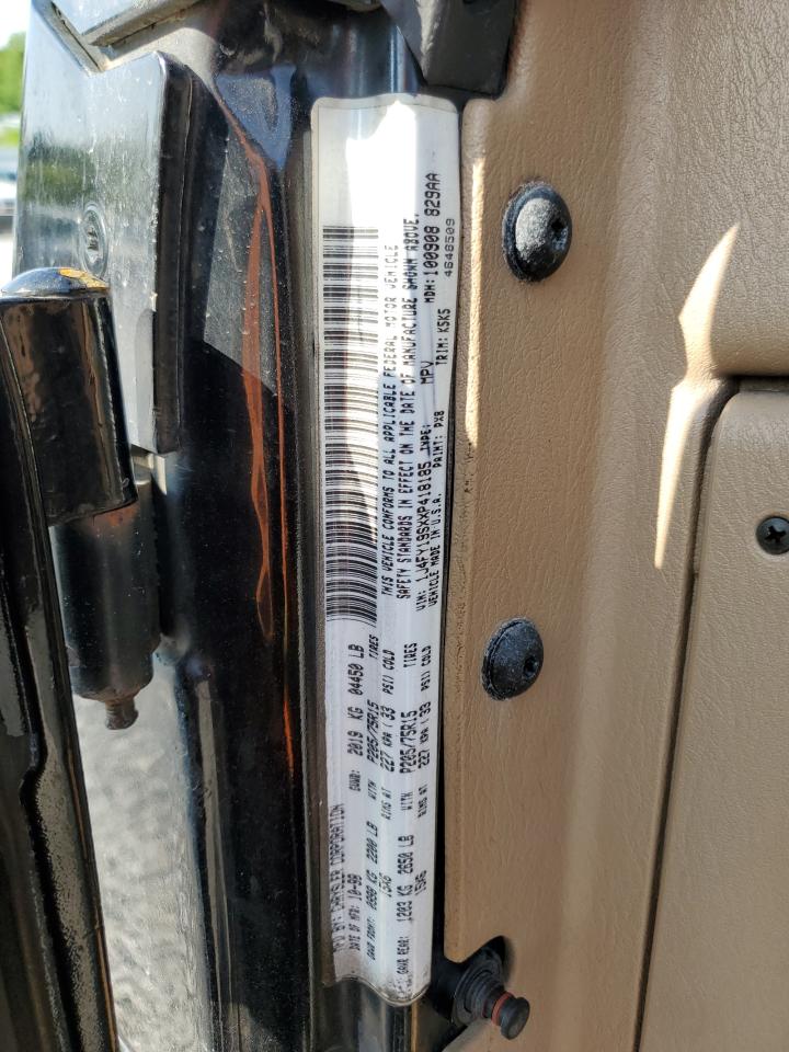1999 Jeep Wrangler / Tj Sport VIN: 1J4FY19SXXP418185 Lot: 64398015