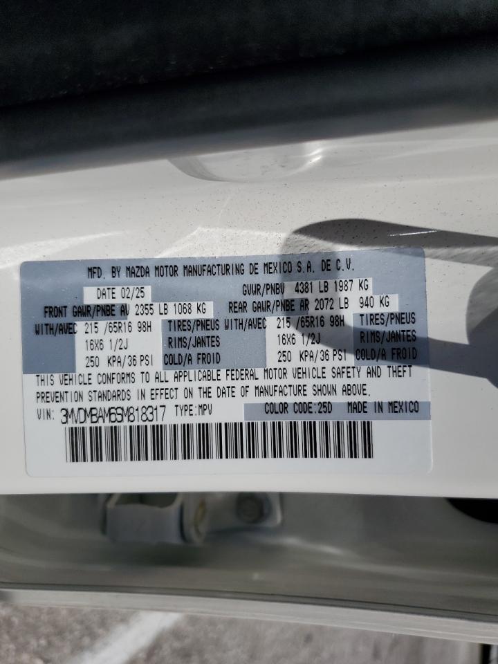 2025 Mazda Cx-30 VIN: 3MVDMBAM6SM818317 Lot: 65189735