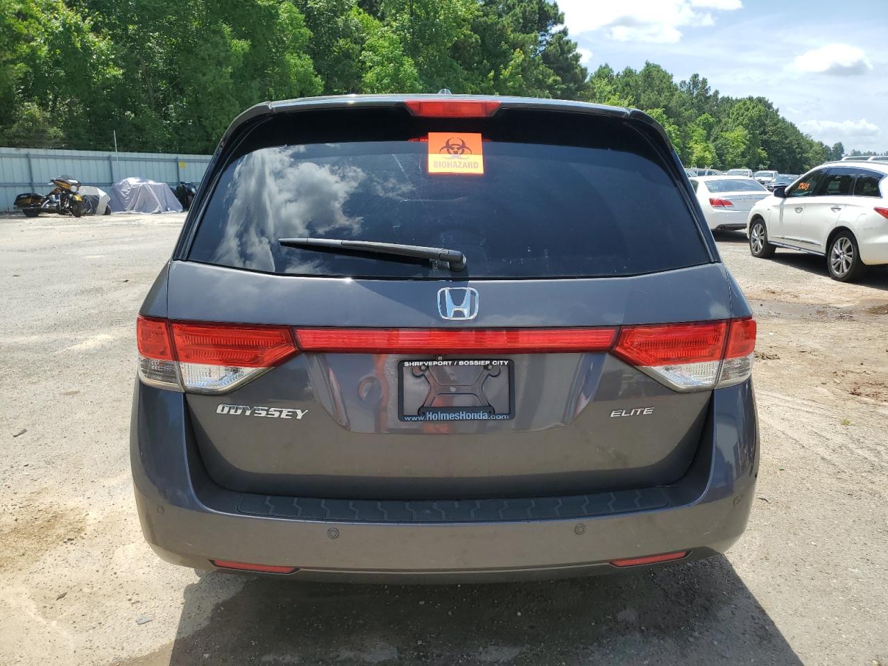 2014 Honda Odyssey Touring VIN: 5FNRL5H97EB056587 Lot: 63087725