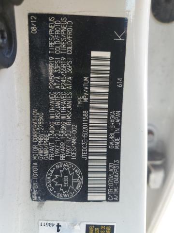 2013 TOYOTA HIGHLANDER HYBRID LIMITED  