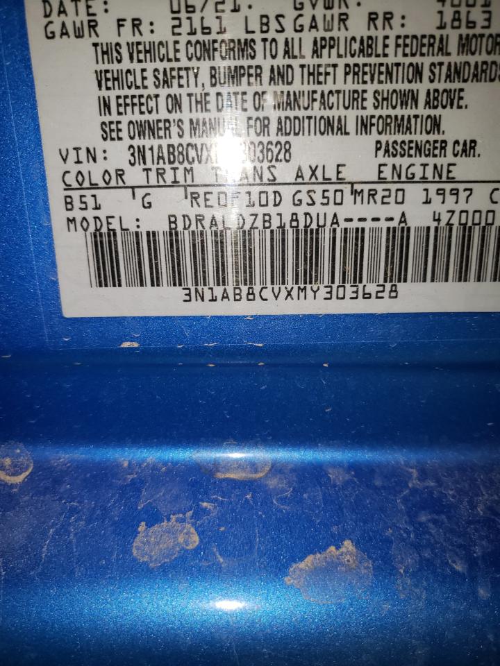 2021 Nissan Sentra Sv VIN: 3N1AB8CVXMY303628 Lot: 65653365
