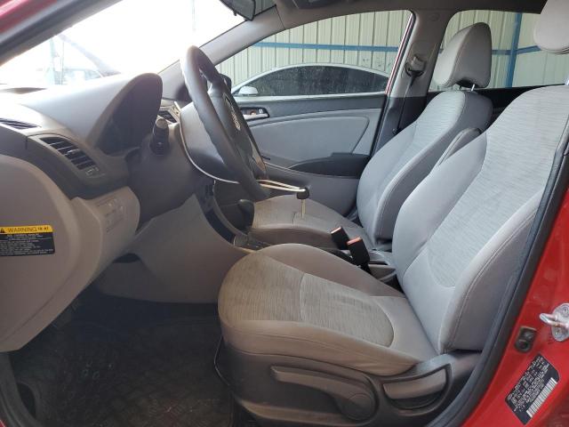  HYUNDAI ACCENT 2016 Czerwony