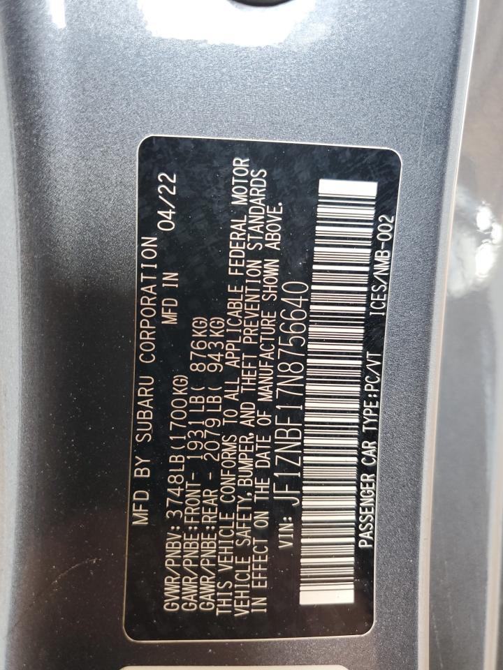 2022 Toyota Gr 86 Premium VIN: JF1ZNBF17N8756640 Lot: 63862235