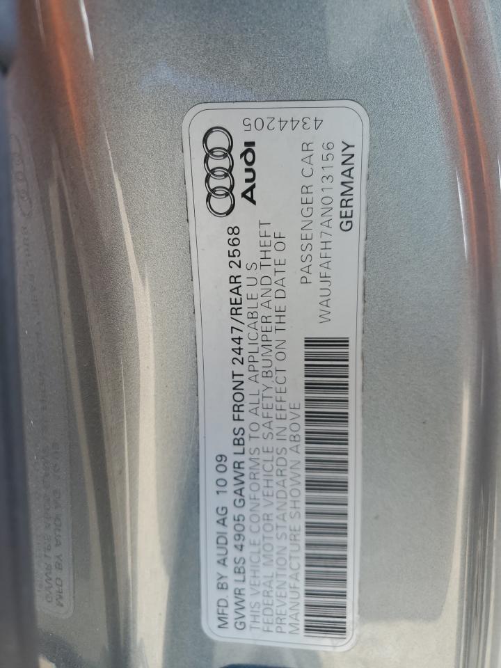 2010 Audi A5 Premium Plus VIN: WAUJFAFH7AN013156 Lot: 63776815