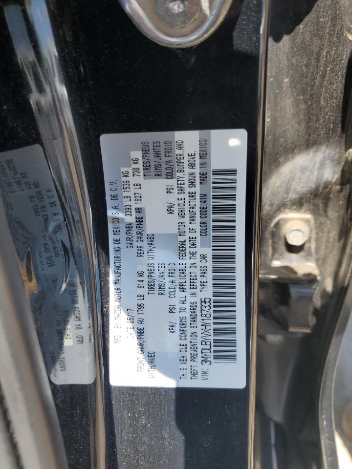 2017 Toyota Yaris Ia VIN: 3MYDLBYVXHY187335 Lot: 64886815
