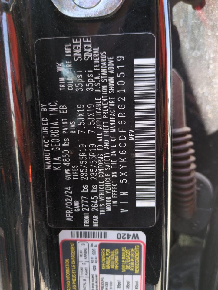 2024 Kia Sportage X Line VIN: 5XYK6CDF6RG210519 Lot: 64697125