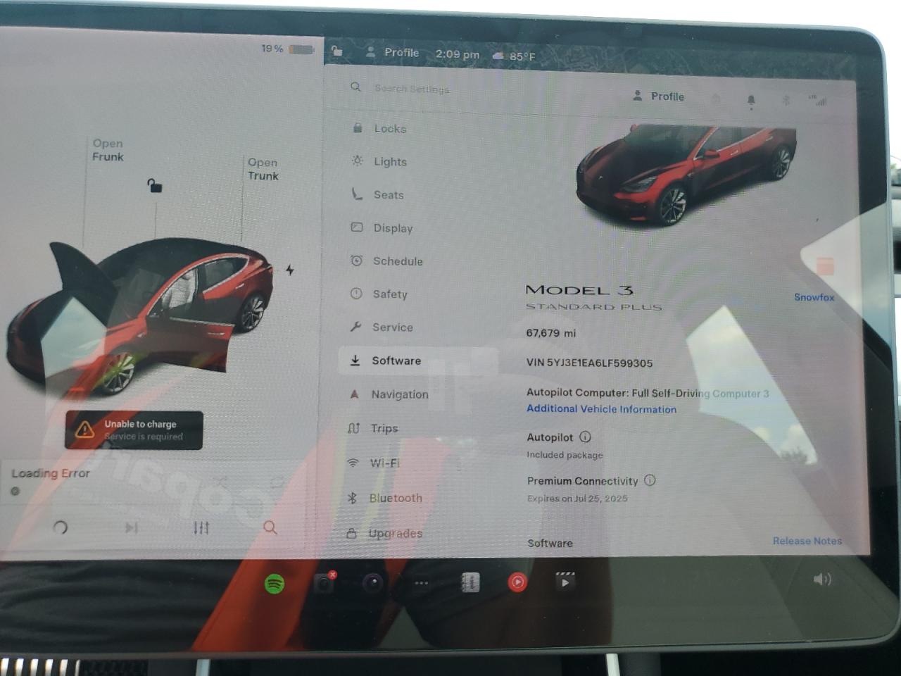 2020 Tesla Model 3 VIN: 5YJ3E1EA6LF599305 Lot: 63231525