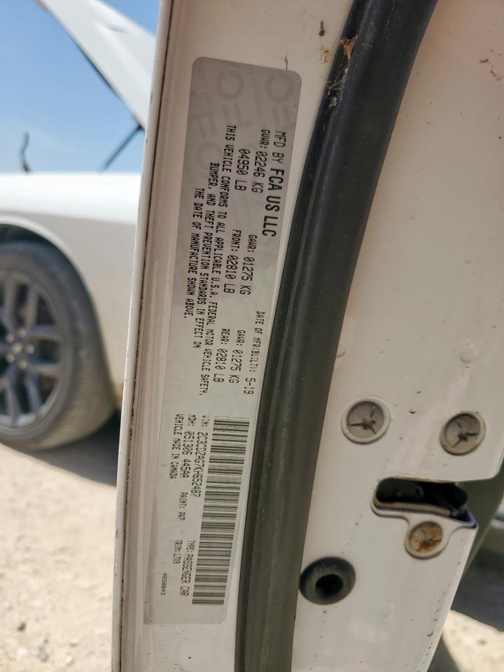 2019 Dodge Challenger Sxt VIN: 2C3CDZAG7KH652487 Lot: 65283765