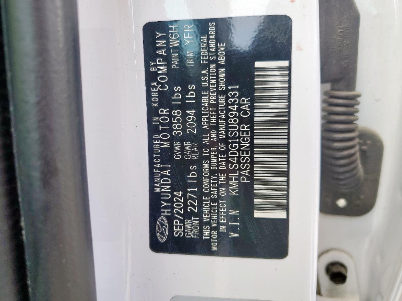 2025 Hyundai Elantra Sel VIN: KMHLS4DG1SU894331 Lot: 66269185