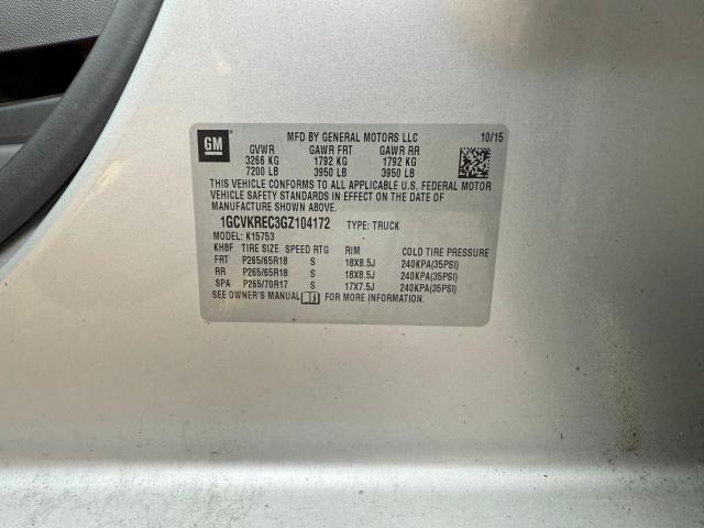 2016 CHEVROLET SILVERADO K1500 LT  