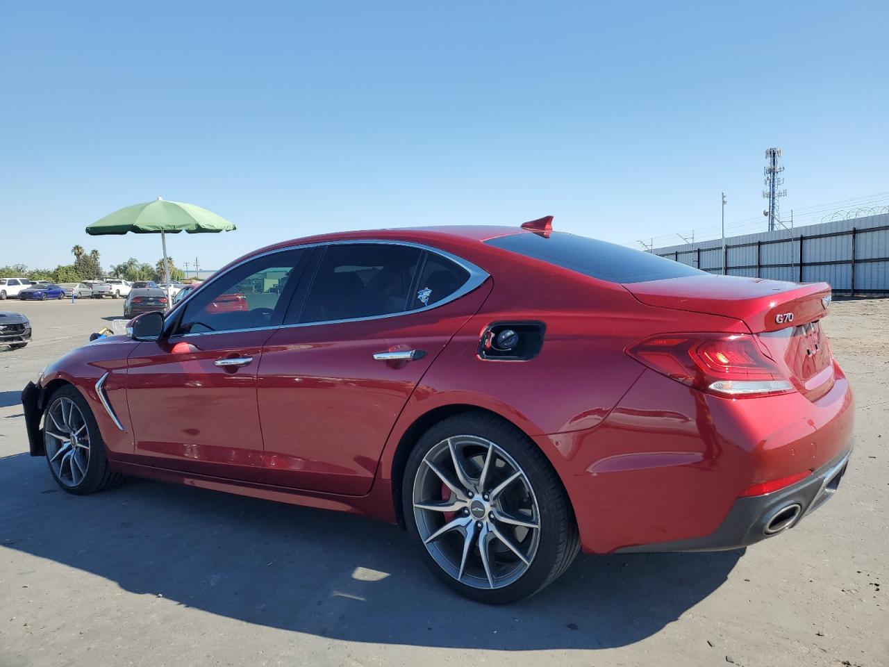 2020 Genesis G70 Elite red null gas KMTG74LE4LU046406 photo #3