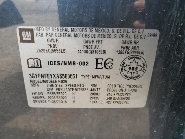 2010 CADILLAC SRX PREMIUM COLLECTION  