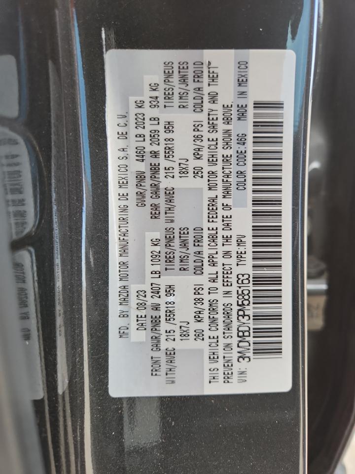 2023 Mazda Cx-30 Premium VIN: 3MVDMBDY3PM585163 Lot: 62869015