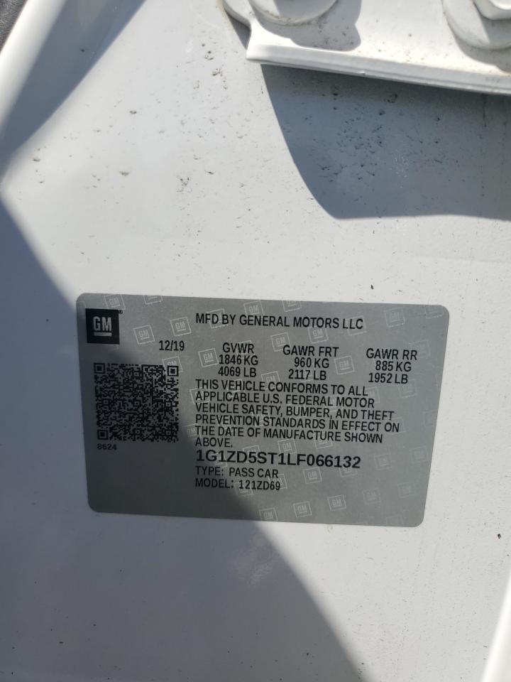 2020 Chevrolet Malibu Lt VIN: 1G1ZD5ST1LF066132 Lot: 62330655