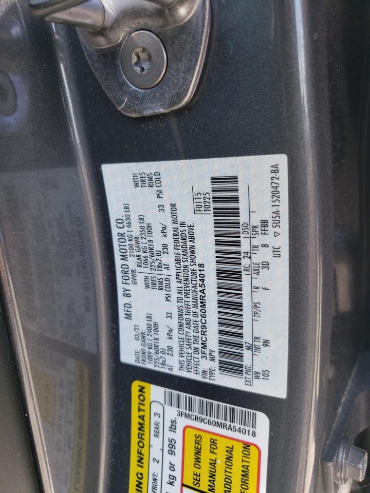2021 Ford Bronco Sport Outer Banks VIN: 3FMCR9C60MRA54018 Lot: 64764065