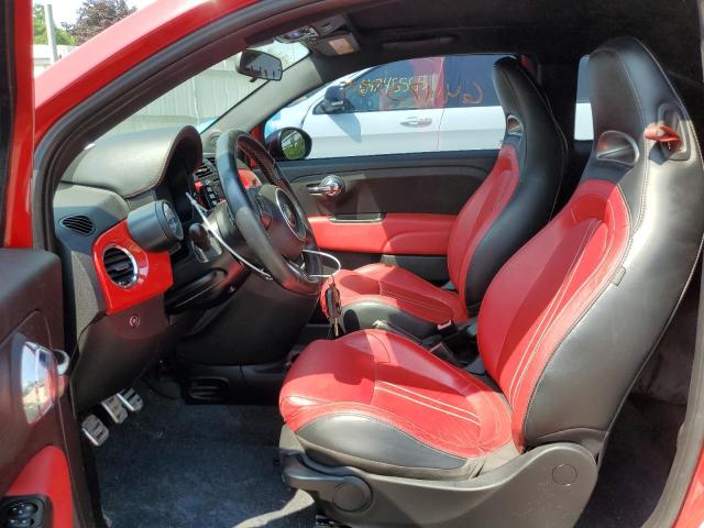 Cabriolets FIAT 500 2013 Czerwony