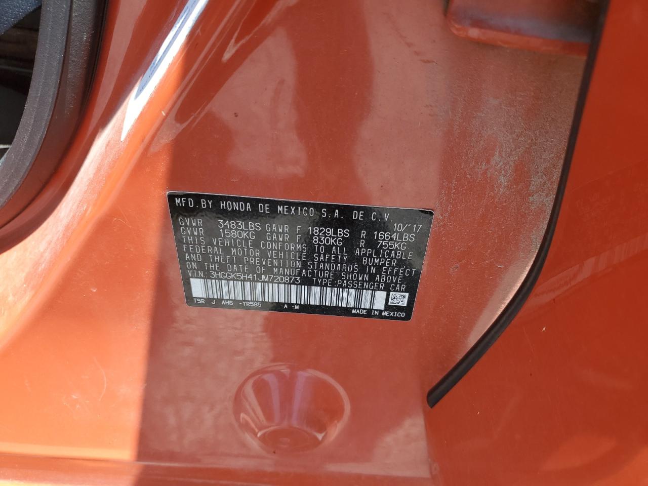2018 Honda Fit Lx VIN: 3HGGK5H41JM720873 Lot: 64463485