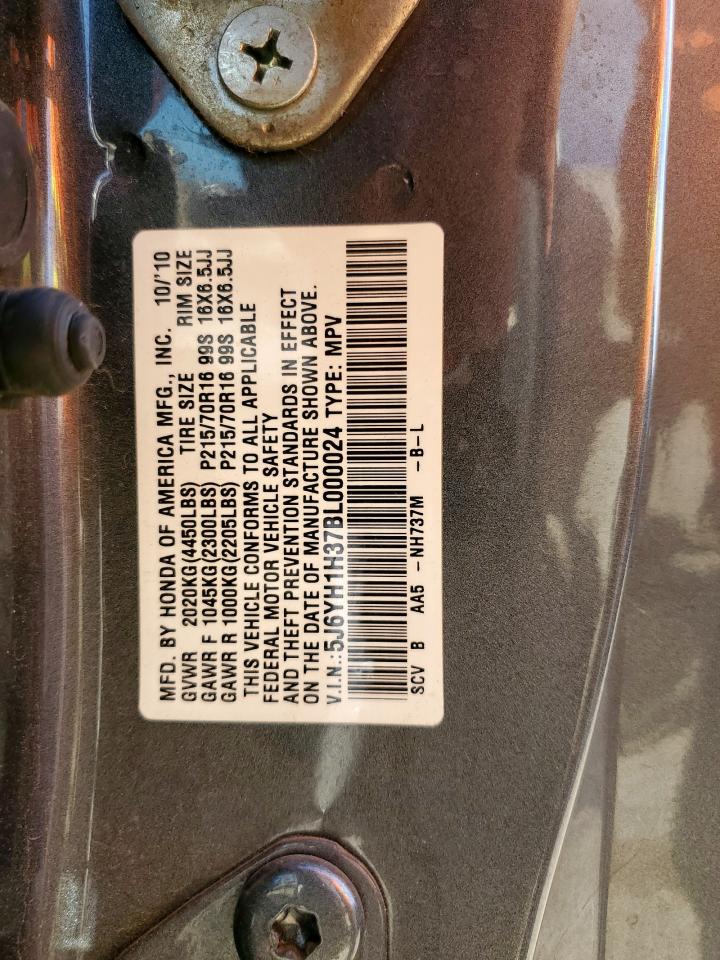 2011 Honda Element Lx VIN: 5J6YH1H37BL000024 Lot: 64513565