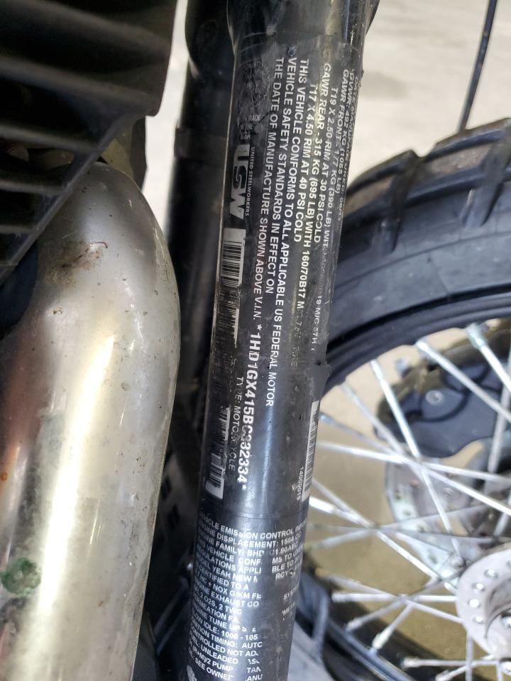 2011 Harley-Davidson Fxdb VIN: 1HD1GX415BC332334 Lot: 63568855