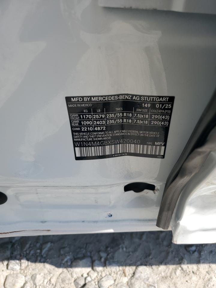 2025 Mercedes-Benz Glb 250 VIN: W1N4M4GBXSW420040 Lot: 63745625