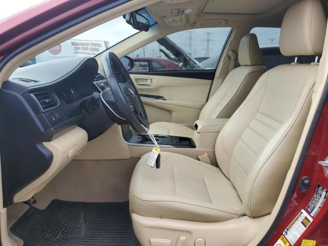  TOYOTA CAMRY 2015 Red