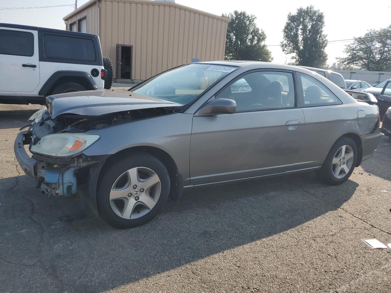 2004 Honda Civic Ex grey null gas 1HGEM21964L006166 photo #1