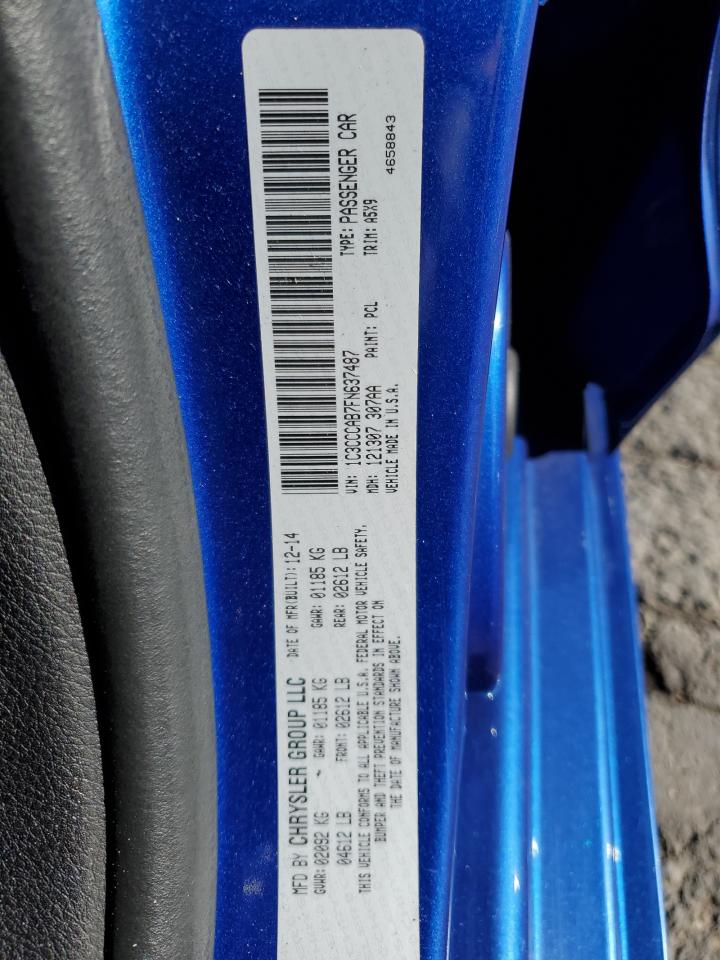 2015 Chrysler 200 Limited VIN: 1C3CCCAB7FN637487 Lot: 63483805