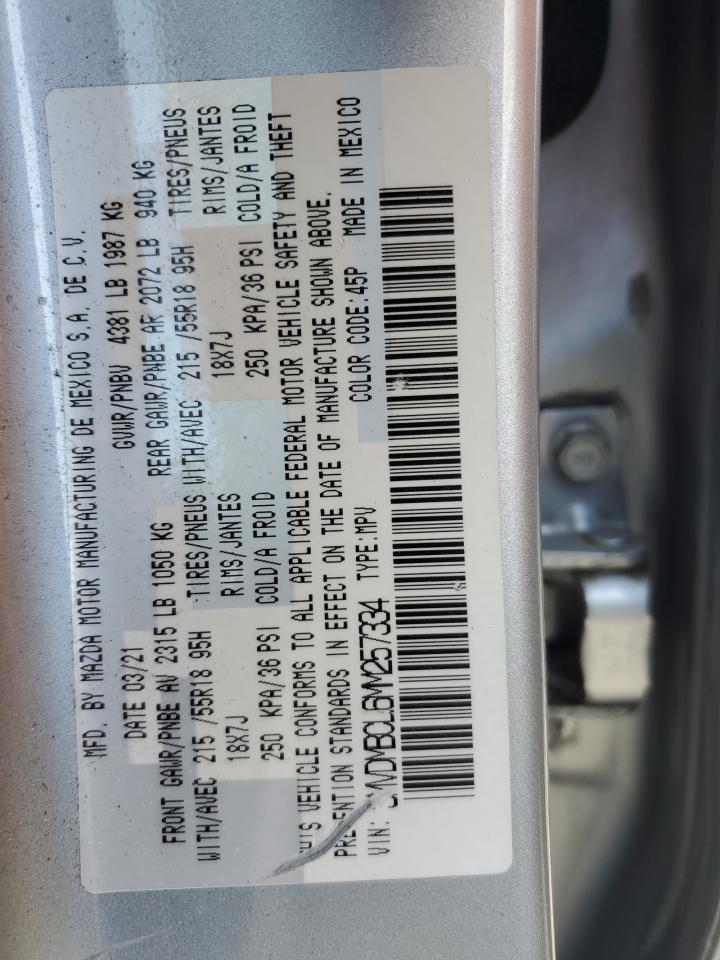 2021 Mazda Cx-30 Preferred VIN: 3MVDMBCL6MM257334 Lot: 64941135