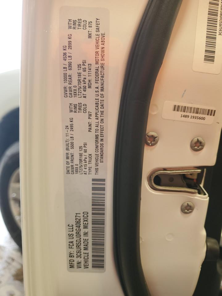 2024 Ram 2500 Big Horn VIN: 3C6UR5DJ0RG406271 Lot: 64281275