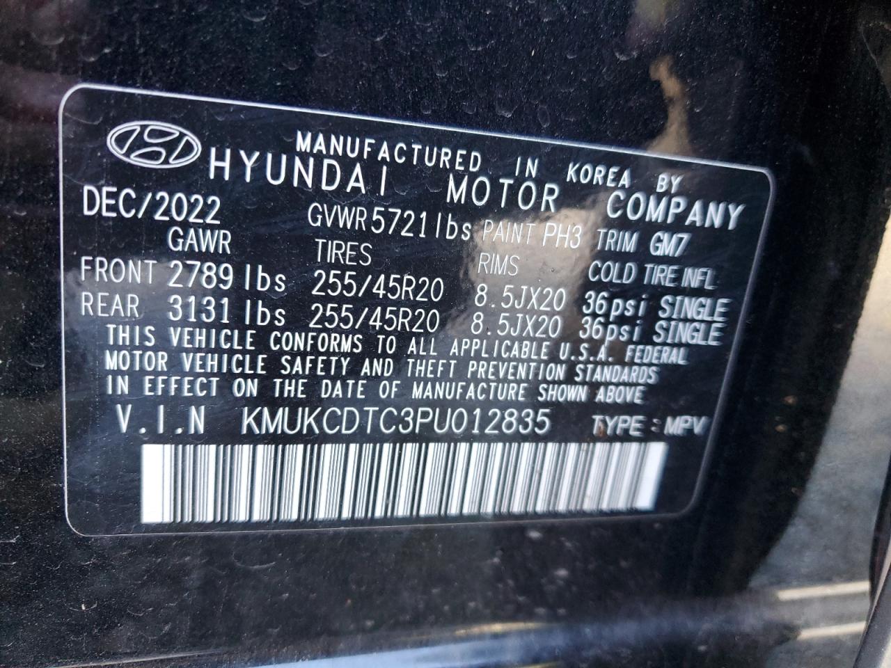 2023 Genesis Gv60 Advanced VIN: KMUKCDTC3PU012835 Lot: 63346715