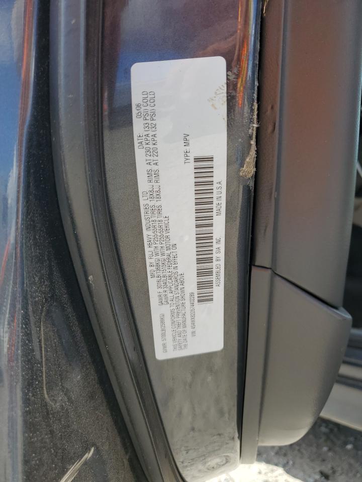 2007 Subaru B9 Tribeca 3.0 H6 VIN: 4S4WX82D574402289 Lot: 63272005