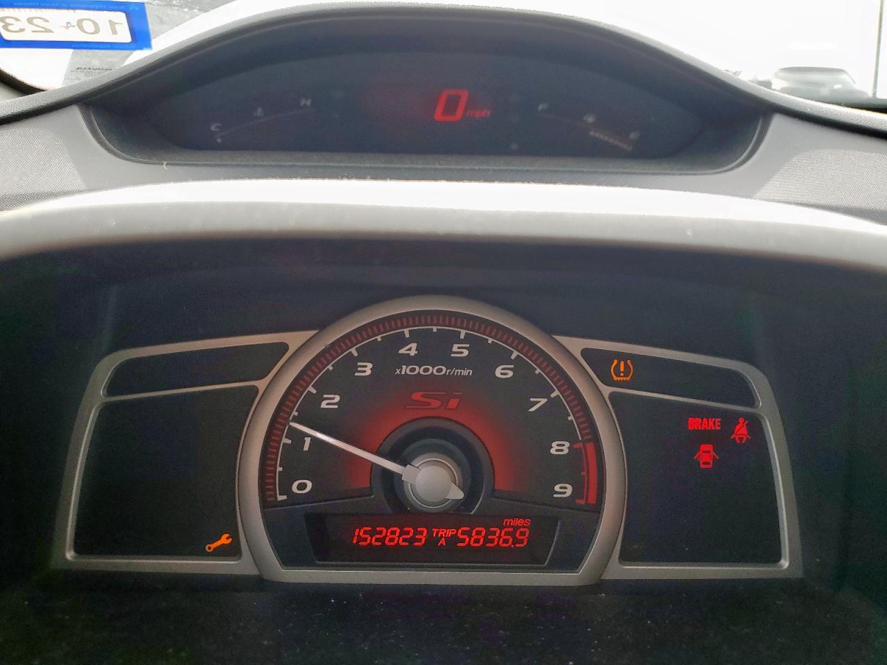 2008 Honda Civic Si VIN: 2HGFG21548H708062 Lot: 65216525