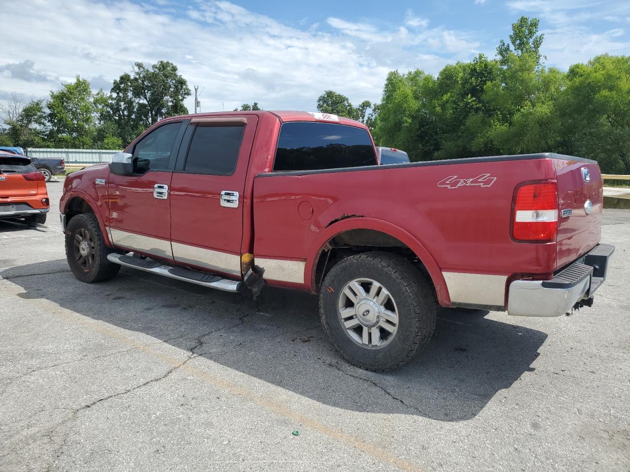 2007 Ford F150 Supercrew red other flexible 1FTPW14V37FB63127 photo #3