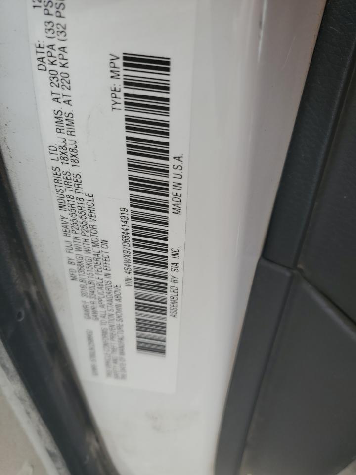 2008 Subaru Tribeca Limited VIN: 4S4WX97D684414919 Lot: 67065105