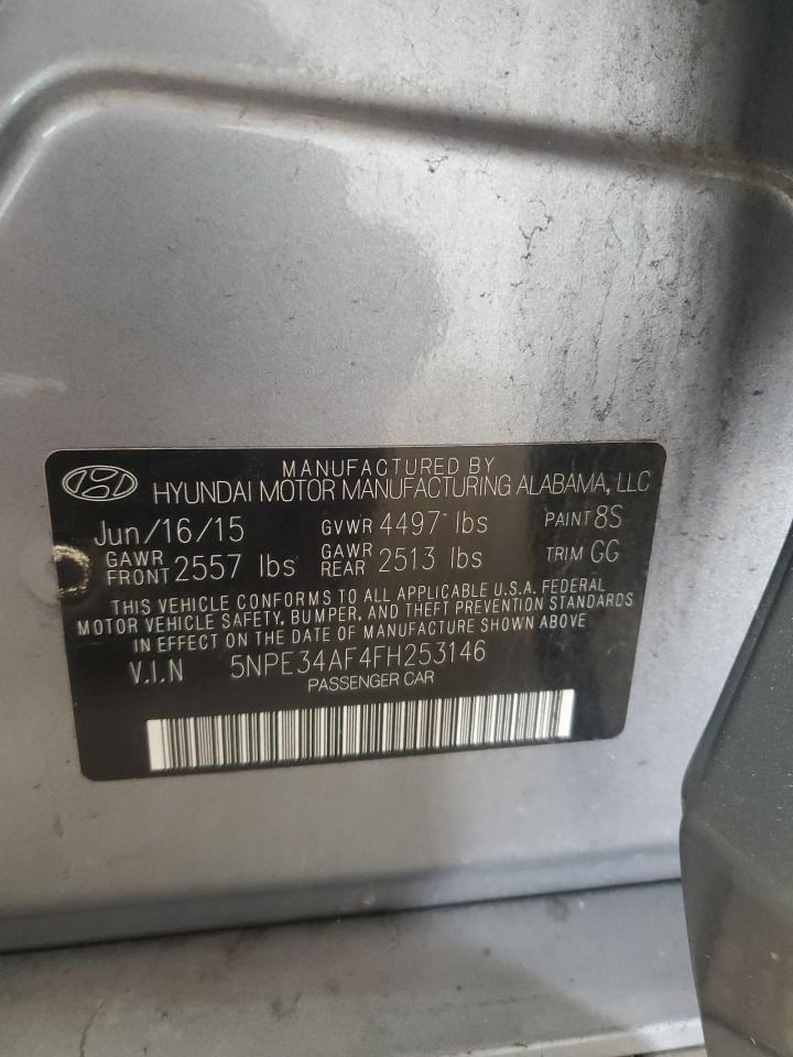 2015 Hyundai Sonata Sport VIN: 5NPE34AF4FH253146 Lot: 64625945