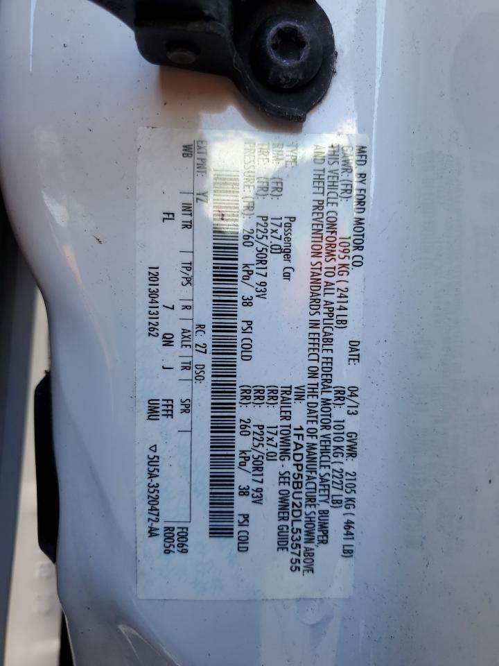 2013 Ford C-Max Sel VIN: 1FADP5BU2DL535755 Lot: 64096035