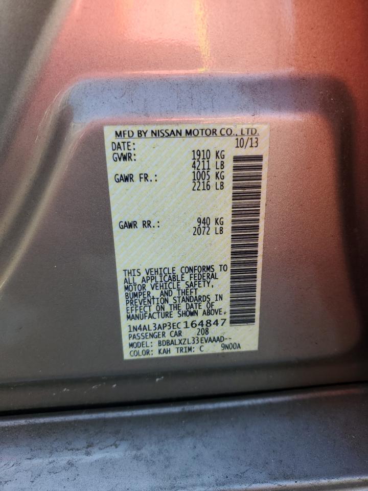2014 Nissan Altima 2.5 VIN: 1N4AL3AP3EC164847 Lot: 64860385