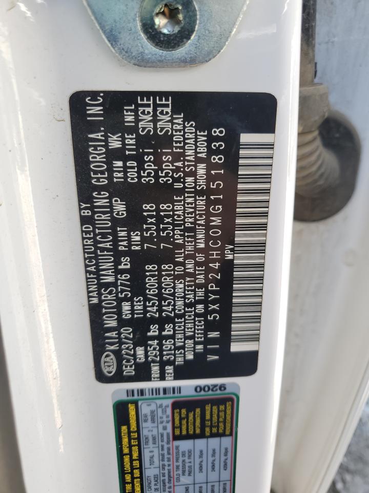 2021 Kia Telluride Lx VIN: 5XYP24HC0MG151838 Lot: 63712545
