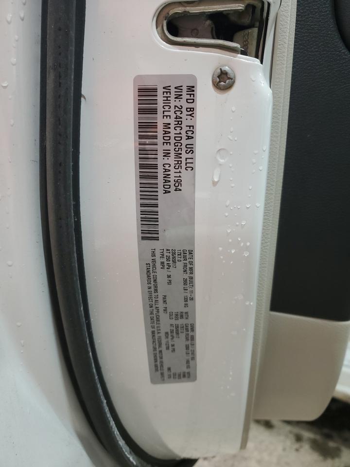 2021 Chrysler Voyager Lxi VIN: 2C4RC1DG5MR511954 Lot: 63305895